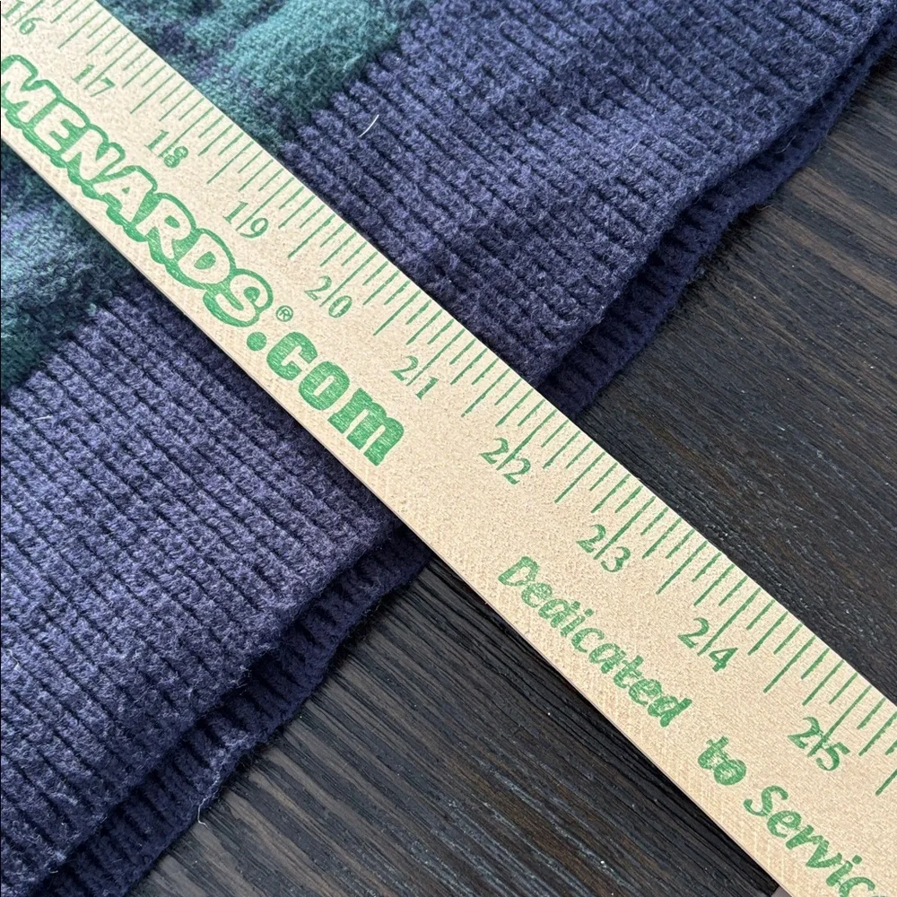 Talbots half zip plaid merino wool sweater - Picture 9 of 9